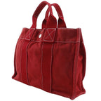 Hermes Deauville PM Canvas Red Handbag — view 2