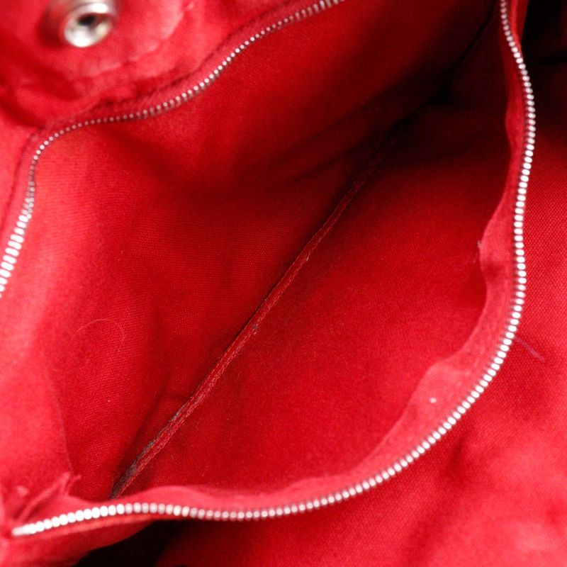 Hermes Deauville PM Canvas Red Handbag — view 7