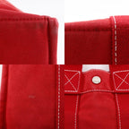 Hermes Deauville PM Canvas Red Handbag — view 9