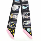 Hermes Twilly Street Navy Multicolor White Pink Yellow — view 3