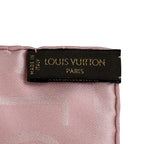 Louis Vuitton Scarf Silk Pink Logo Simple — view 2