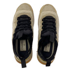 Chanel Coco Mark Quilted Suede Sneakers 37 White — view 4