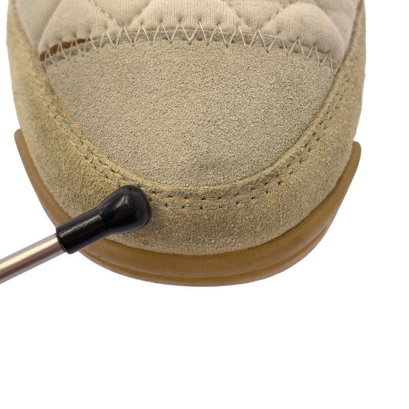 Chanel Coco Mark Quilted Suede Sneakers 37 White — view 8