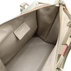 Fendi Petit Trois Jour Handbag Mini Bag 2-Way Shoulder Leather Sand Beige — view 6