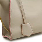 Fendi Petit Trois Jour Handbag Mini Bag 2-Way Shoulder Leather Sand Beige — view 9