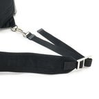 Prada Triangle Logo Body Bag Shoulder Crossbody Nylon Leather Ferro — view 5