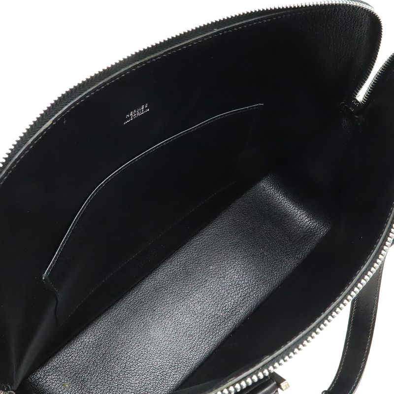 Hermes Escapada Tote Box Calf Leather Black Silver — view 6