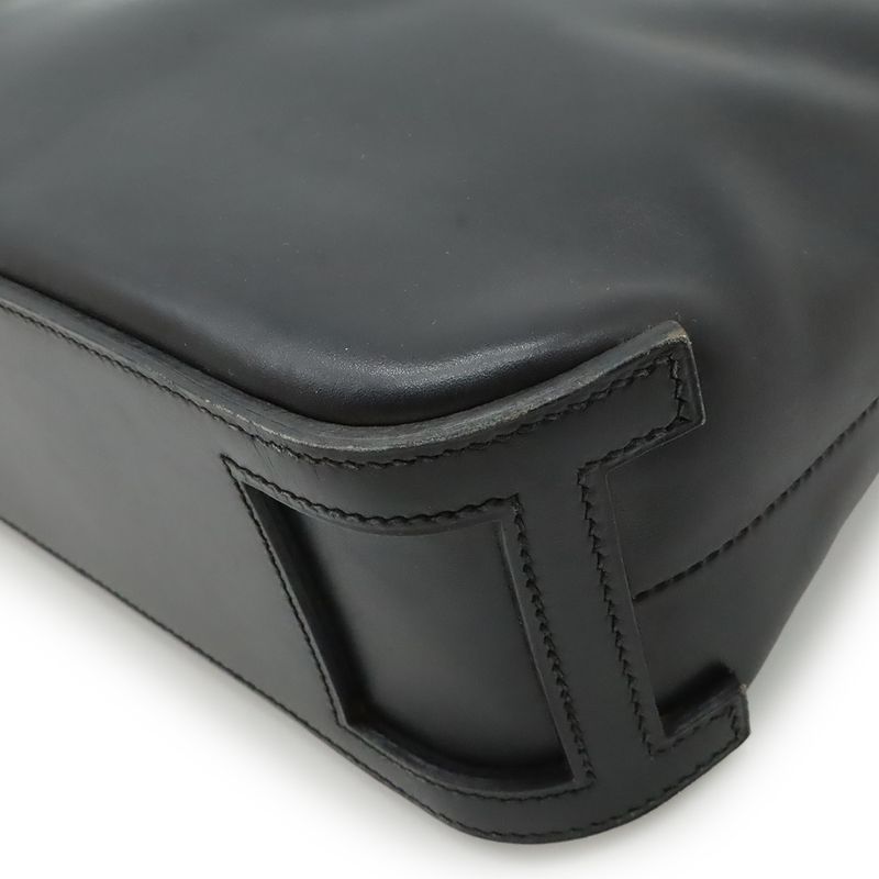 Hermes Escapada Tote Box Calf Leather Black Silver — view 3