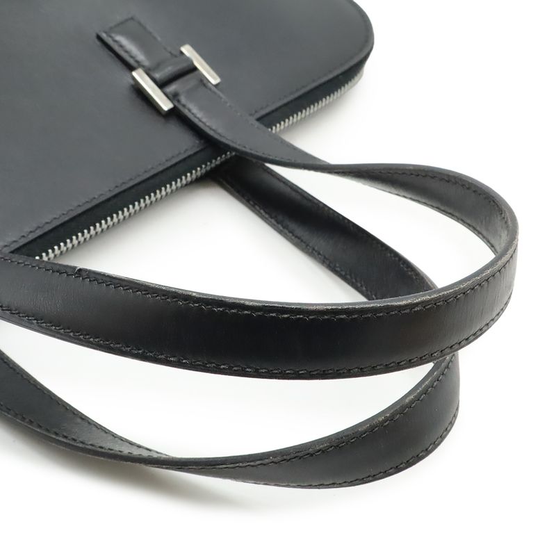Hermes Escapada Tote Box Calf Leather Black Silver — view 4