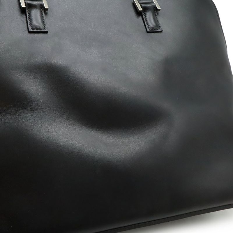 Hermes Escapada Tote Box Calf Leather Black Silver — view 8