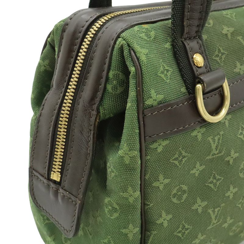 Louis Vuitton Monogram Mini Josephine PM Handbag Canvas Leather TST Khaki Green — view 7
