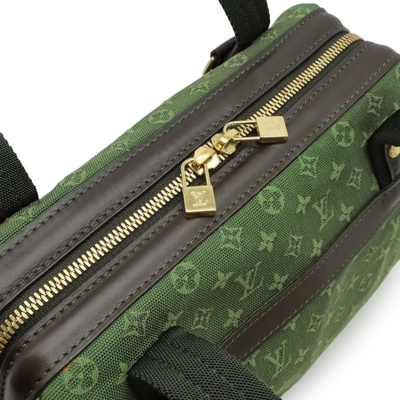 Louis Vuitton Monogram Mini Josephine PM Handbag Canvas Leather TST Khaki Green — view 5