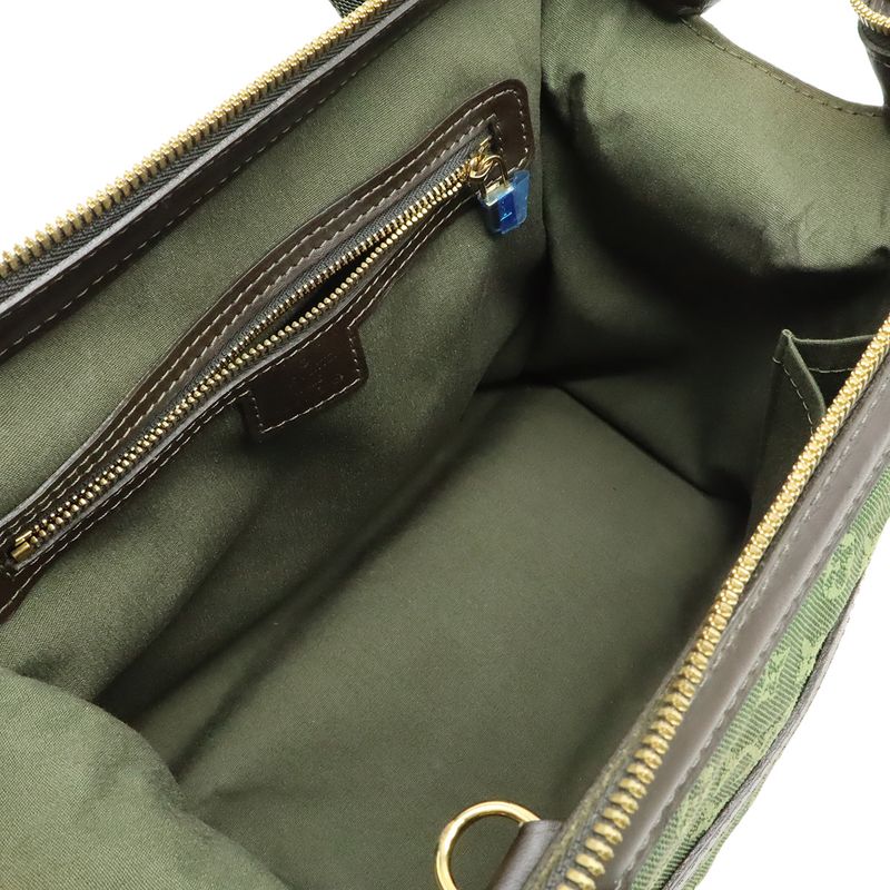 Louis Vuitton Monogram Mini Josephine PM Handbag Canvas Leather TST Khaki Green — view 6