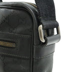 Gucci GG Imprime Shoulder Bag Pochette Crossbody Leather Black — view 4