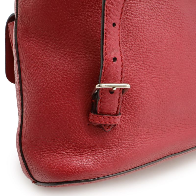 Gucci Bamboo Backpack Rucksack Sac Shoulder Bag Fringe Tassel Leather Fuchsia — view 6