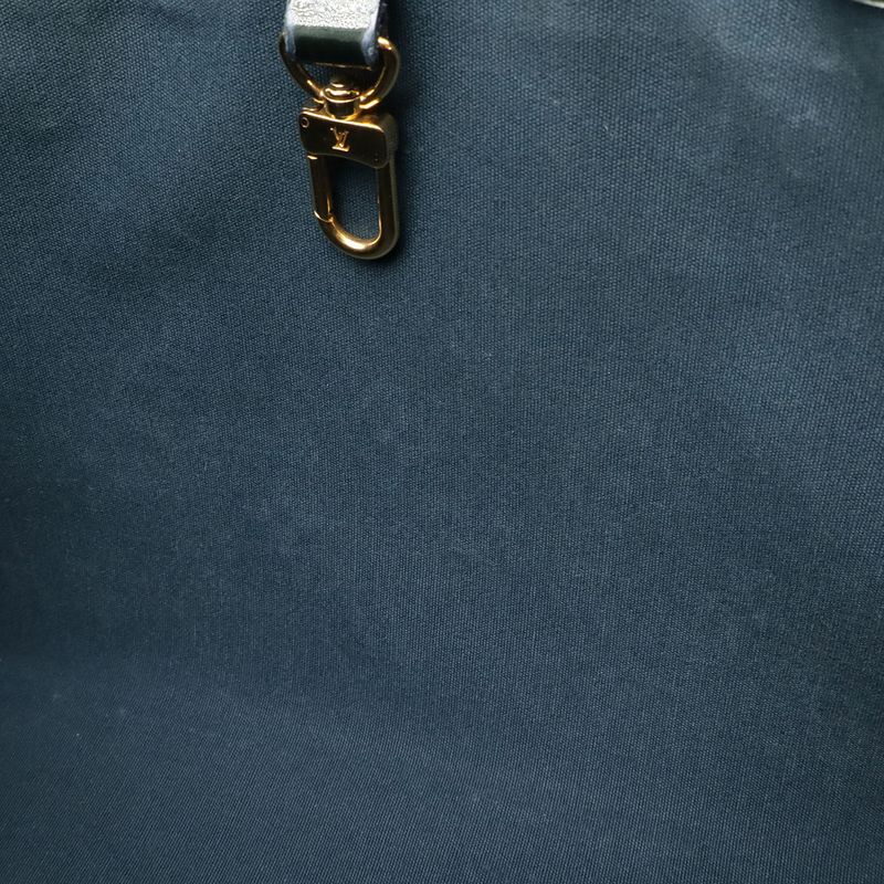 Louis Vuitton Monogram Vernis Wilshire PM Tote Enamel Calf Blue — view 8