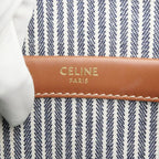 Celine Small Cabas Tice Handbag Shoulder Navy Blue Gold Hardware — view 7