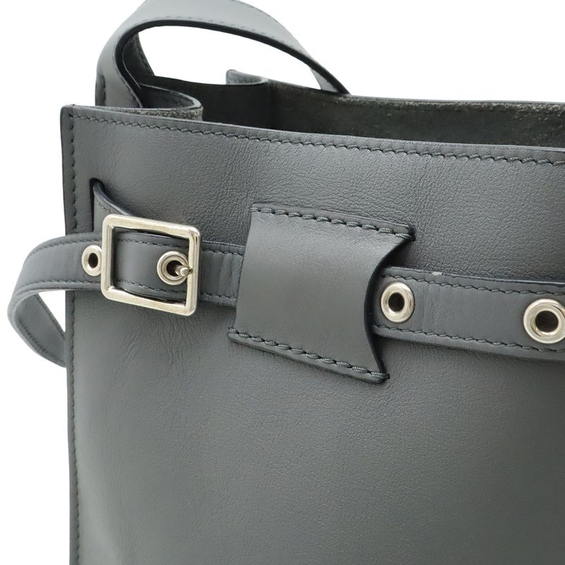 Celine Big Bag Bucket Shoulder Shape Calf Leather Gray — view 7