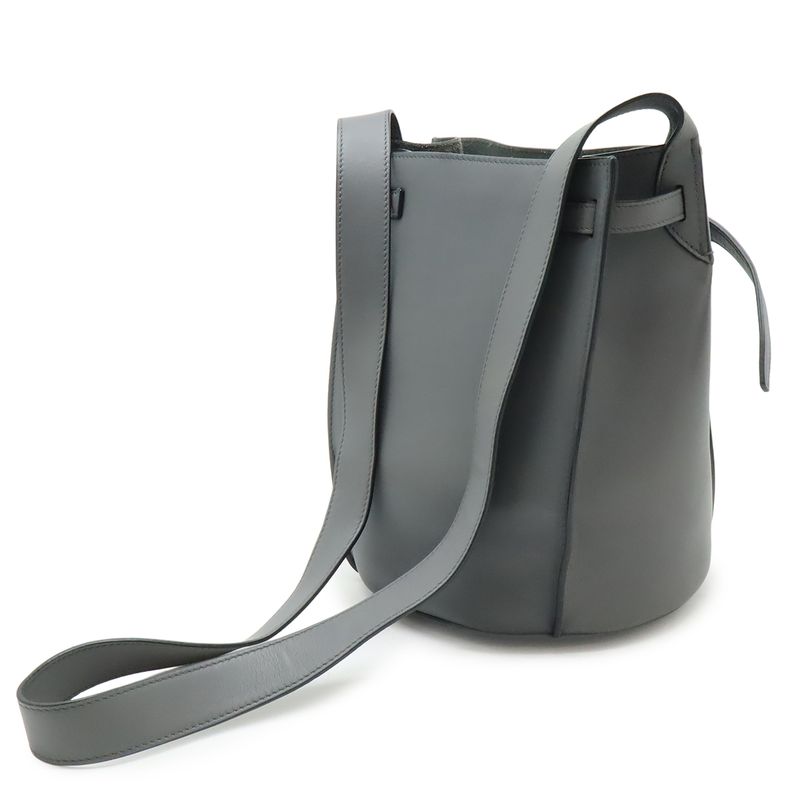 Celine Big Bag Bucket Shoulder Shape Calf Leather Gray — view 2