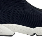 Christian Dior Sneakers Socks Shoes Logo Fabric Black — view 8