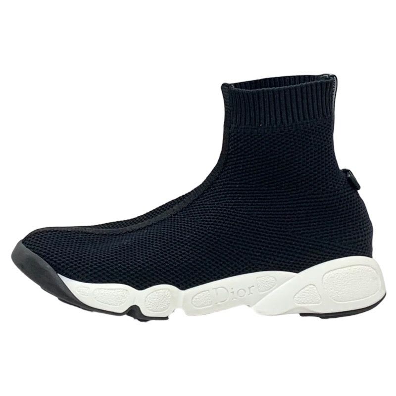 Christian Dior Sneakers Socks Shoes Logo Fabric Black — view 3
