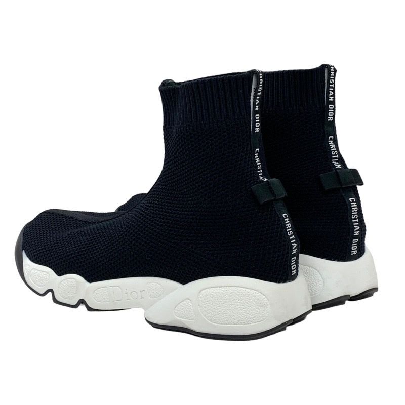 Christian Dior Sneakers Socks Shoes Logo Fabric Black — view 4
