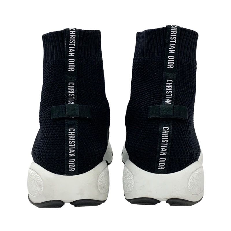 Christian Dior Sneakers Socks Shoes Logo Fabric Black — view 5
