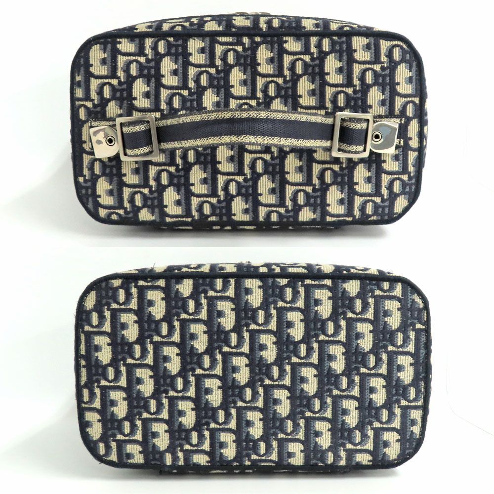 Dior Travel Vanity Medium Navy Oblique Bag With Mitzah — view 3