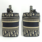 Dior Travel Vanity Medium Navy Oblique Bag With Mitzah — view 2