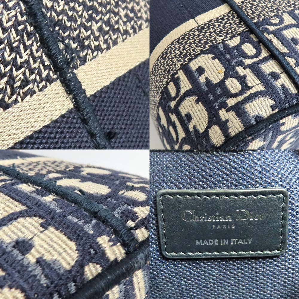 Dior Travel Vanity Medium Navy Oblique Bag With Mitzah — view 7