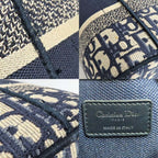 Dior Travel Vanity Medium Navy Oblique Bag With Mitzah — view 7
