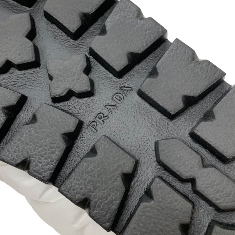 Prada Boots Short Snow Shoes Logo Nylon White — view 8