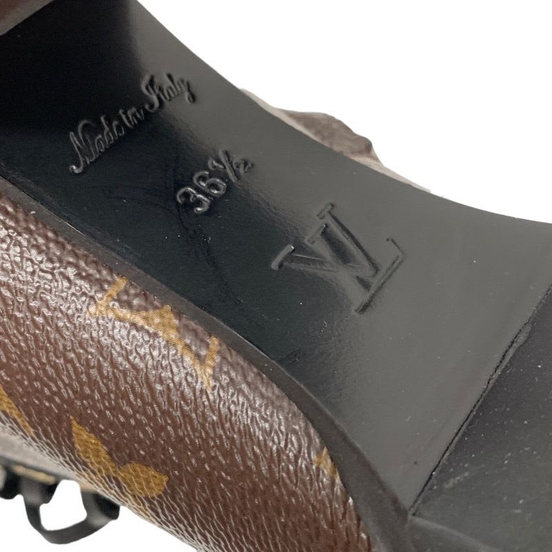 Louis Vuitton Star Trail Line Monogram Short Boots Ankle Lace Up Black — view 8