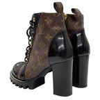Louis Vuitton Star Trail Line Monogram Short Boots Ankle Lace Up Black — view 4