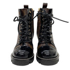 Louis Vuitton Star Trail Line Monogram Short Boots Ankle Lace Up Black — view 2