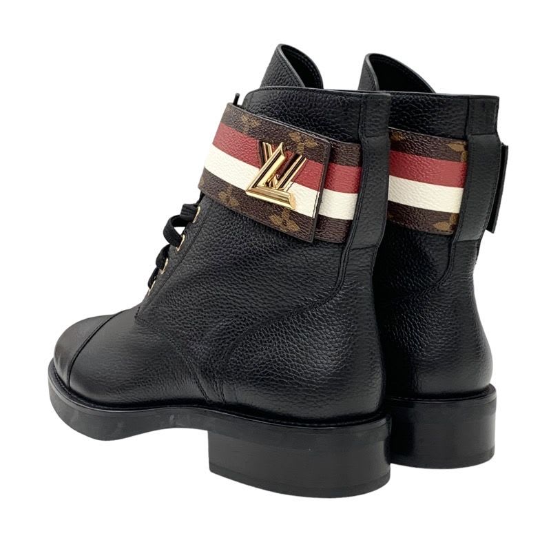 Louis Vuitton Wonderland Line Monogram Short Boots Ankle Lace Up Belt — view 4
