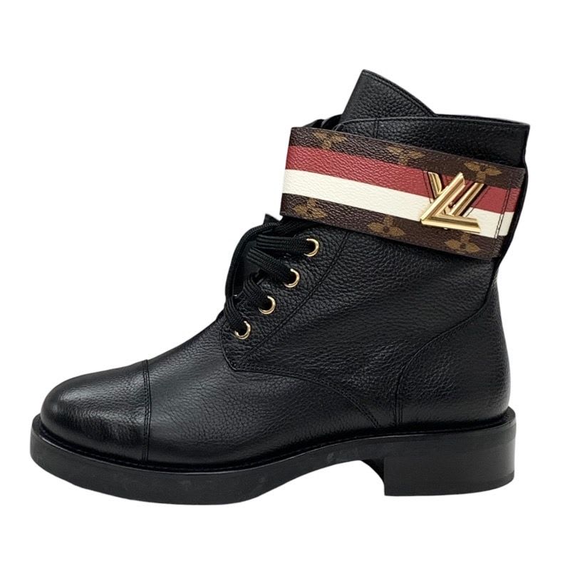 Louis Vuitton Wonderland Line Monogram Short Boots Ankle Lace Up Belt — view 3