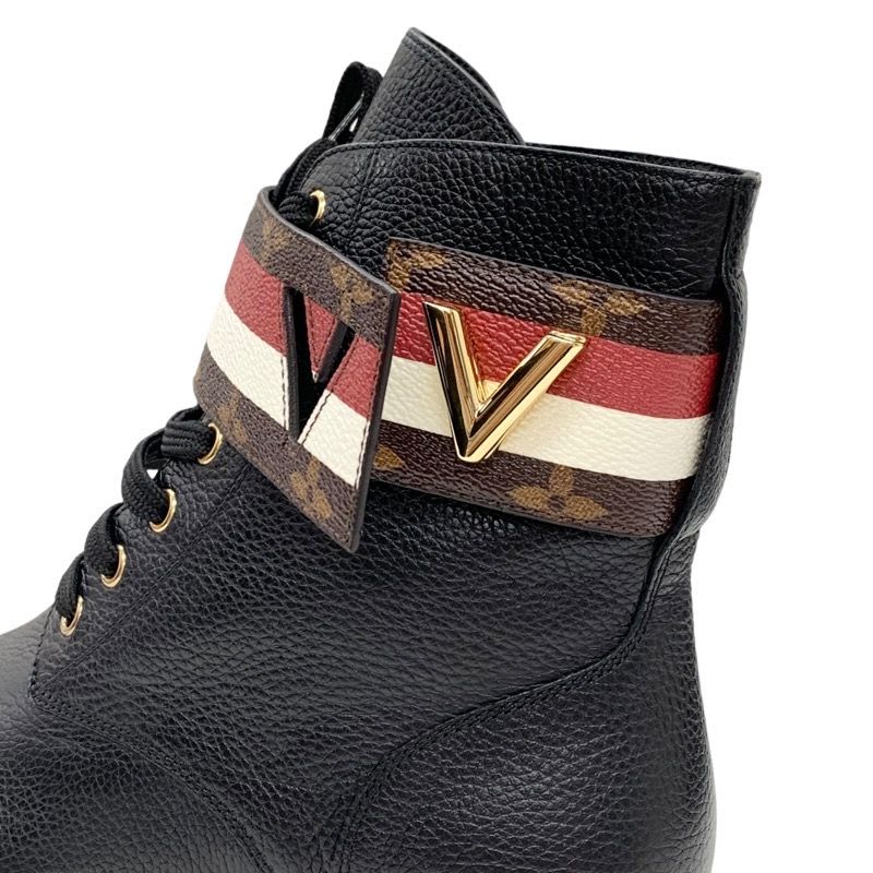 Louis Vuitton Wonderland Line Monogram Short Boots Ankle Lace Up Belt — view 8