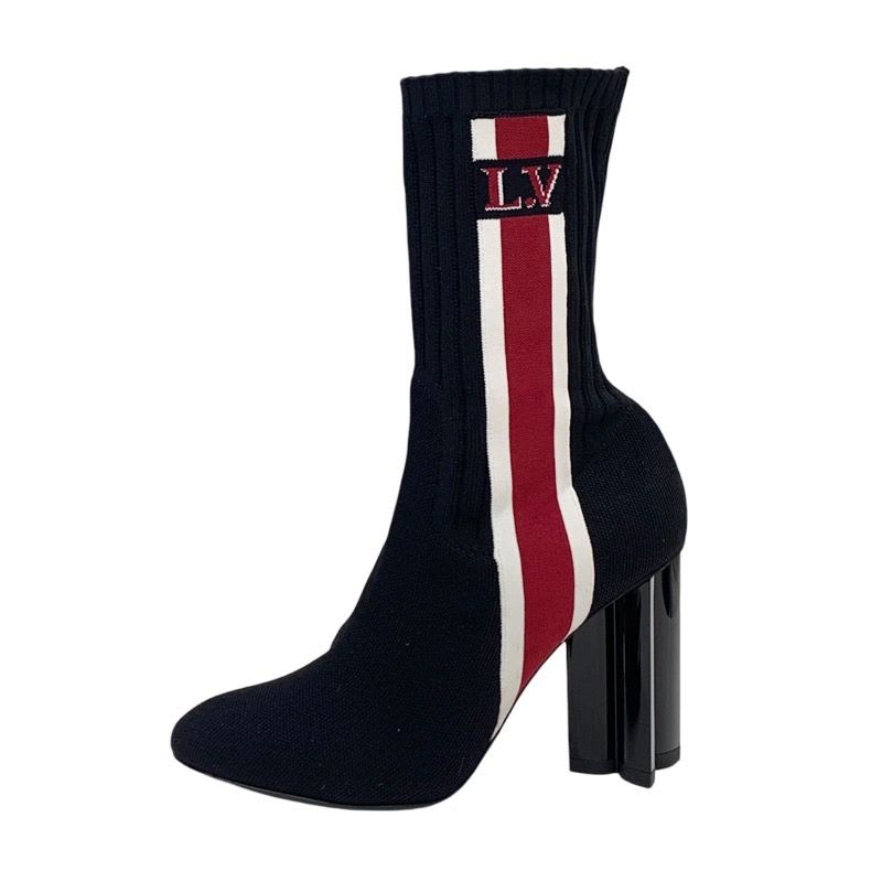 Louis Vuitton Silhouette Line Short Boots Ankle Side Logo — view 3