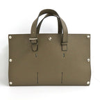 Hermes Sac Vero Etoupe Silver Hardware Taurillon Clemence Tote Bag — view 4