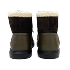Chanel Sneakers Shoes Suede Leather Brown White High Cut Coco Mark — view 5