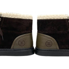 Chanel Sneakers Shoes Suede Leather Brown White High Cut Coco Mark — view 9