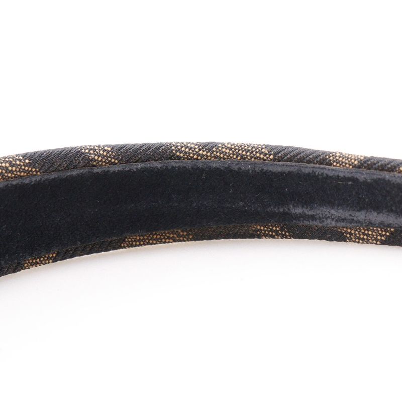 Fendi Headband Zucca Nylon Canvas Brown — view 8