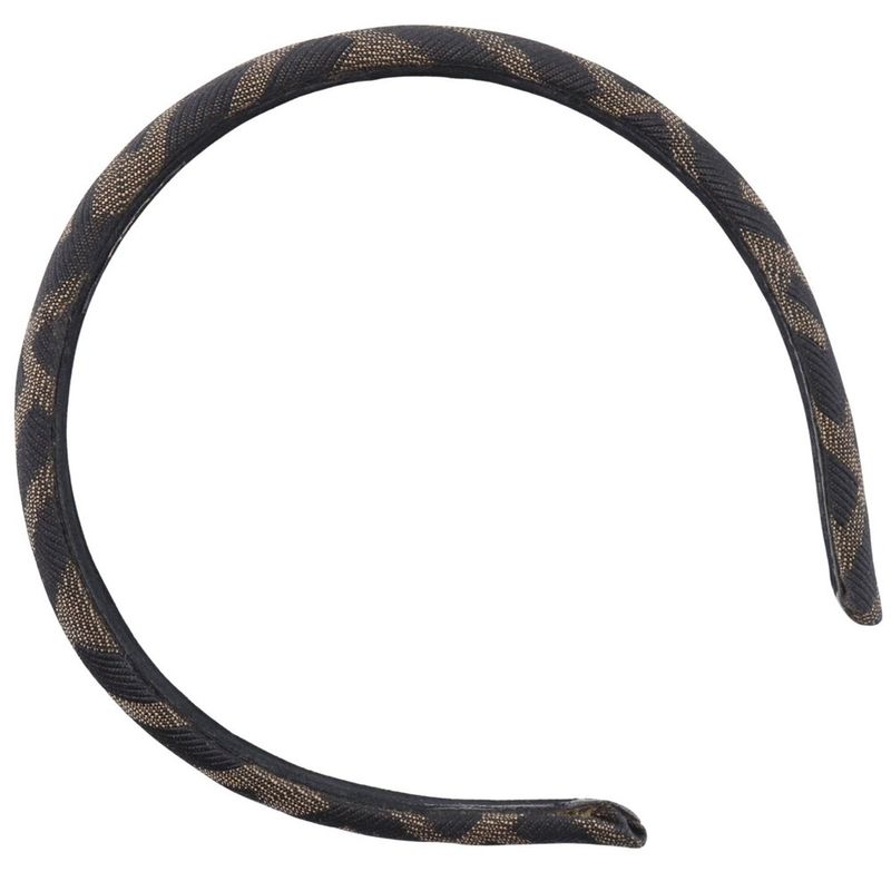 Fendi Headband Zucca Nylon Canvas Brown — view 3