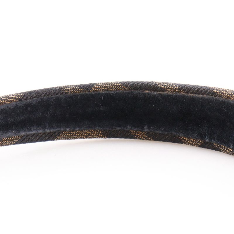 Fendi Headband Zucca Nylon Canvas Brown — view 7