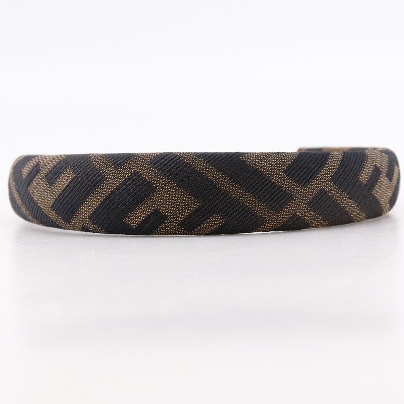 Fendi Headband Zucca Nylon Canvas Brown — view 4