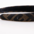 Fendi Headband Zucca Nylon Canvas Brown — view 6