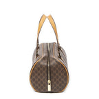 Celine Small Bow Sling Bag Brown Macadam Canvas — view 5