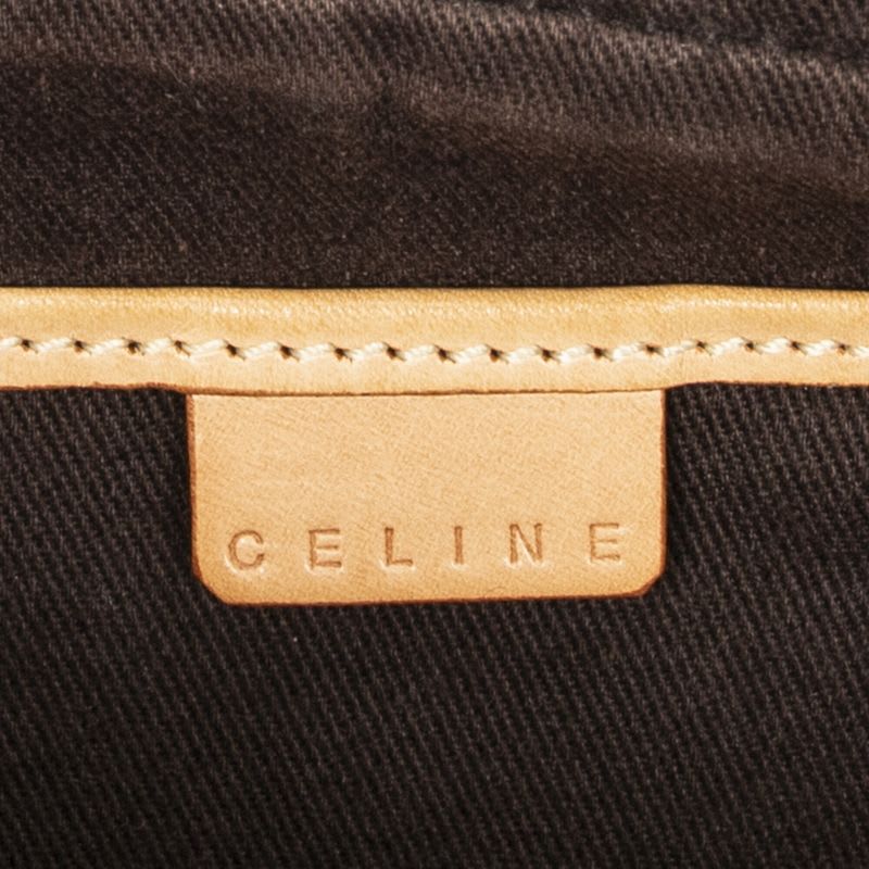 Celine Small Bow Sling Bag Brown Macadam Canvas — view 9