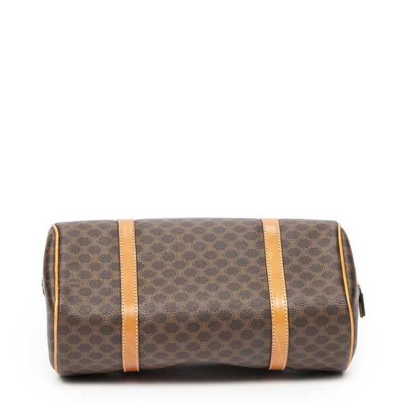 Celine Small Bow Sling Bag Brown Macadam Canvas — view 7